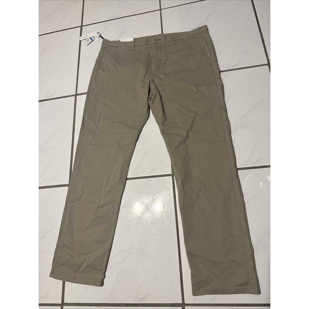 NWT Calvin Klein Slim-Fit Chino Pants Men's 38x30 Beige Dress Cotton Blend